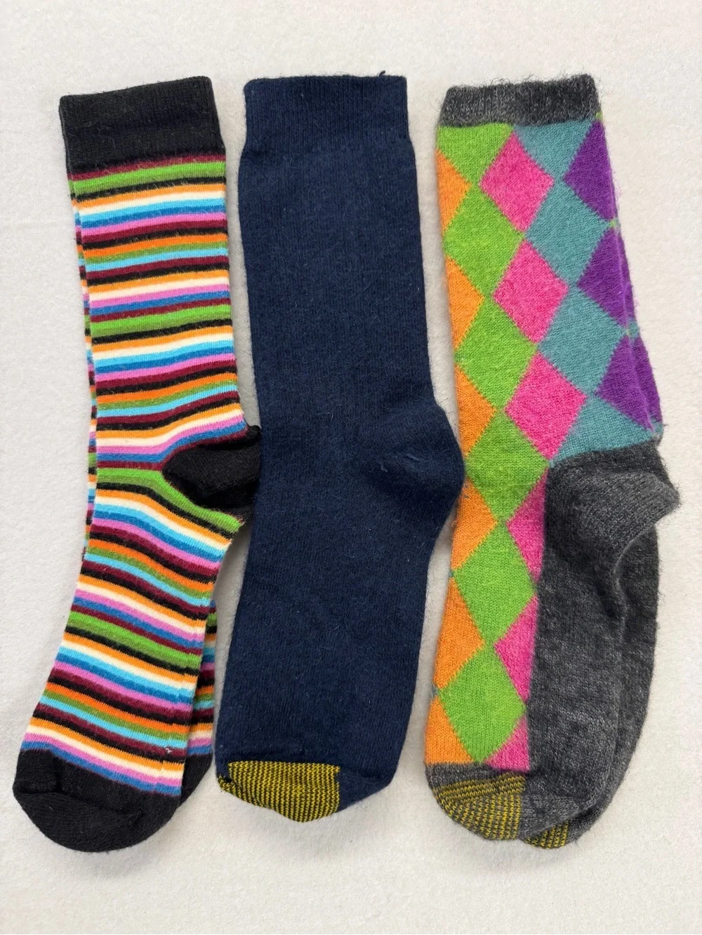 Women’s Assorted Color Crew Socks - Pack of 3